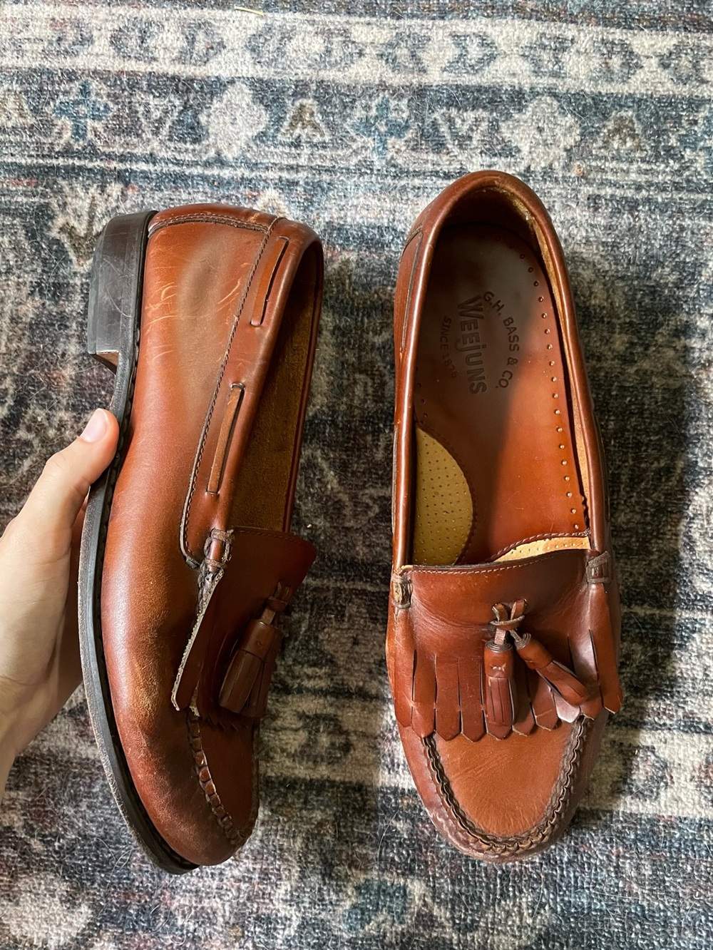 🍓Bass tassel Kiltie leather weejuns🍓